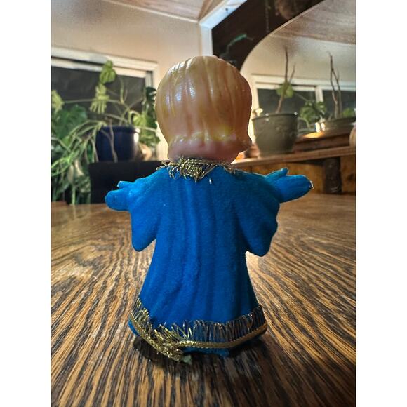 Vintage 1950's Blue Angel Christmas Ornament - Picture 2 of 6